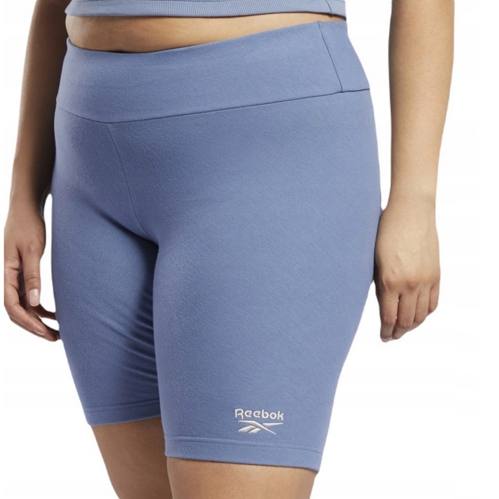 Reebok Classics Legging Biking Gym Shorts Women's Workout Blue Slate Size 2X